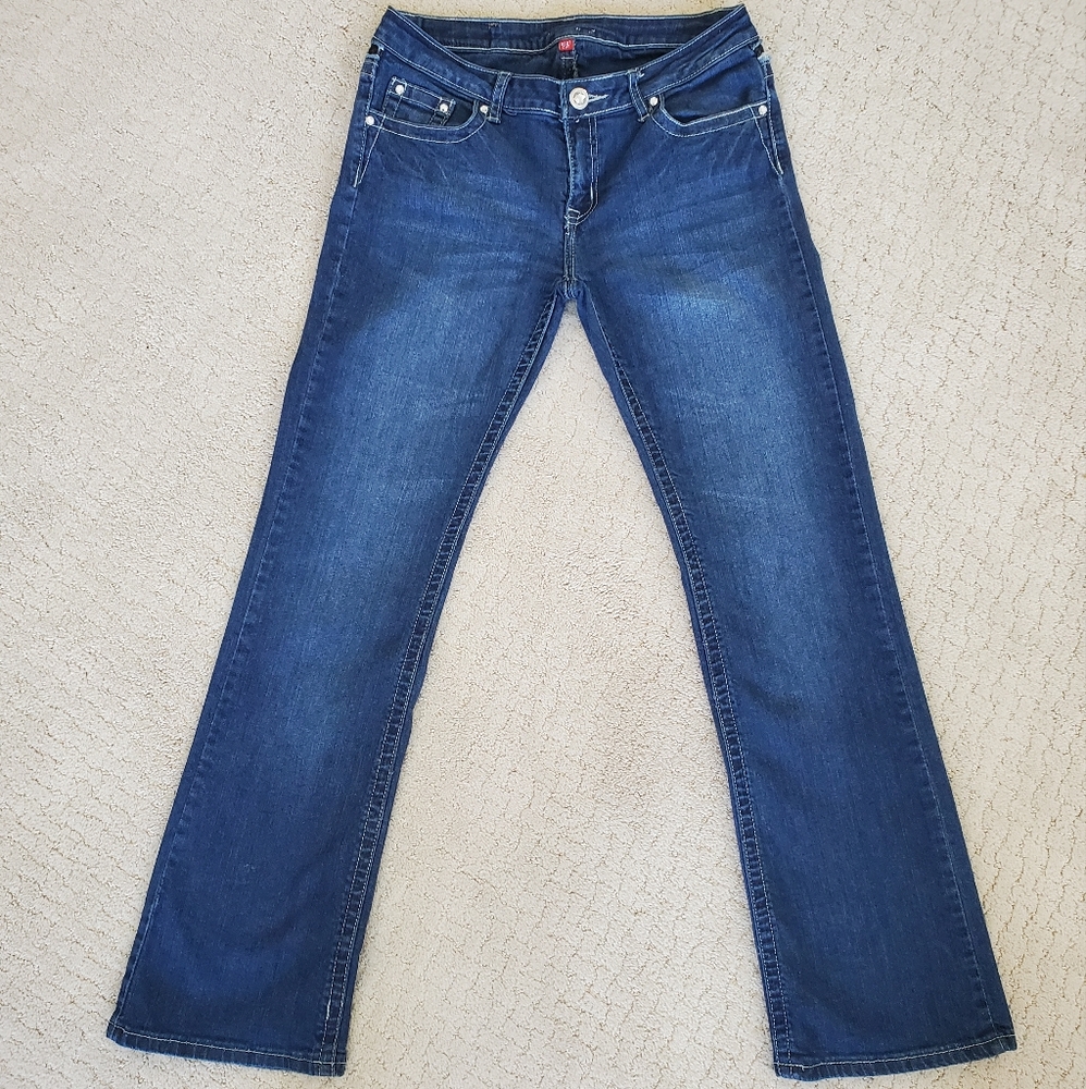 Vintage Women's Lace Detail Bootcut Jeans